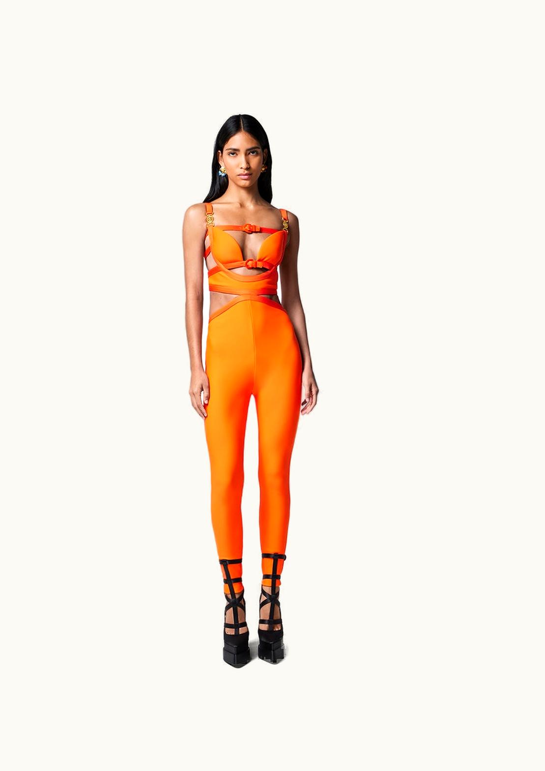 Versace Versace Medusa '95 Cutout Jumpsuit Orange