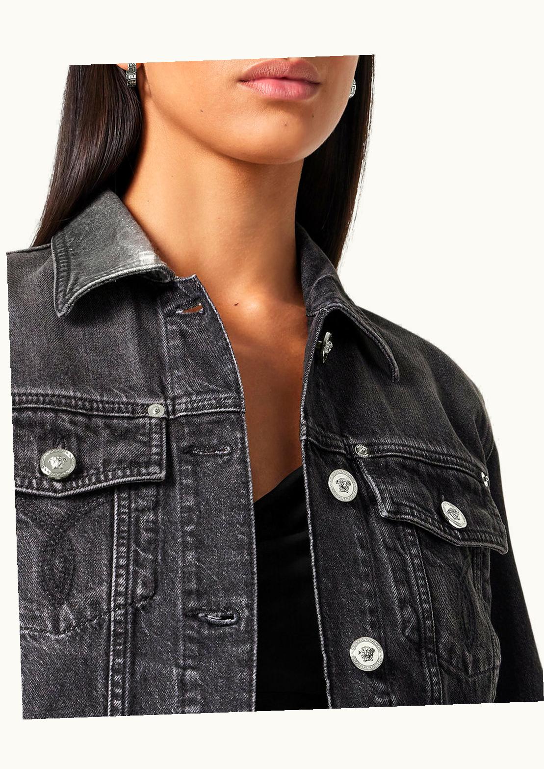 Versace Versace Medusa '95 Denim Jacket Gray