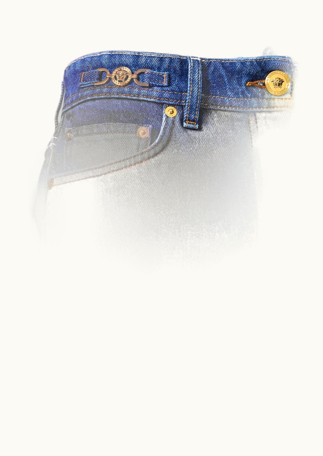 Versace Versace Medusa '95 Denim Mini Skirt Blue