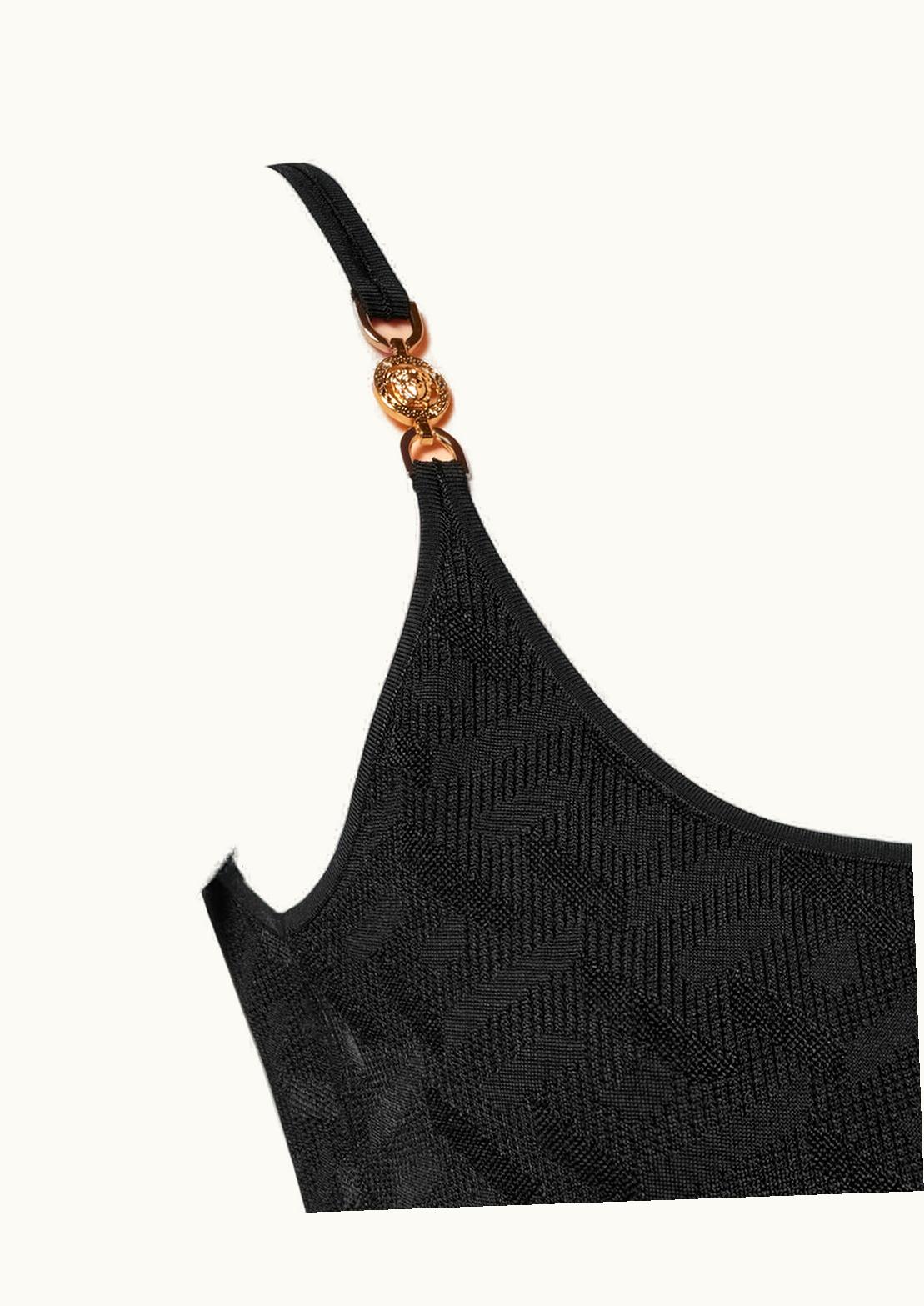 Versace Versace Medusa '95 La Greca Sleeveless Mini Dress Black