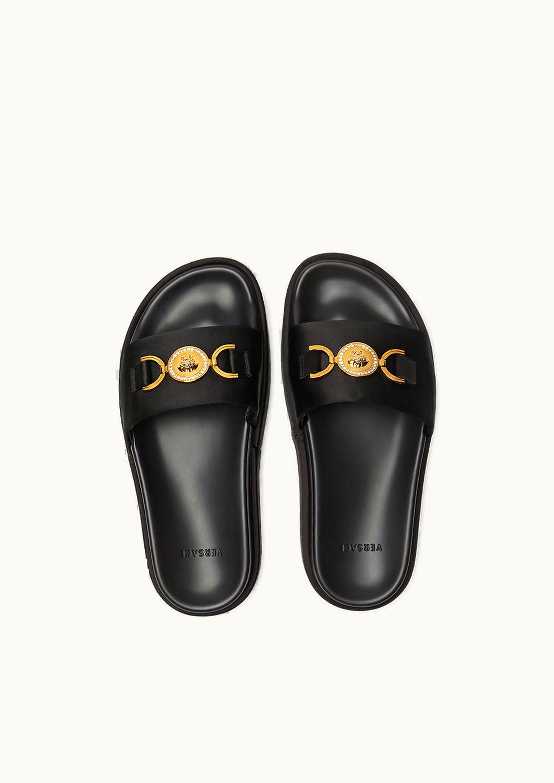 Versace Versace Medusa '95 Crystal Platform Sandals Black