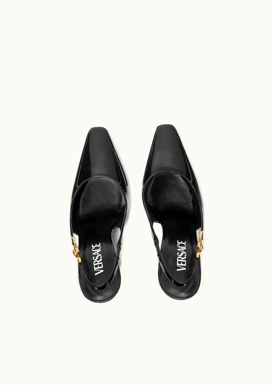 Versace Versace Medusa '95 Patent Leather Slingback Pumps Black