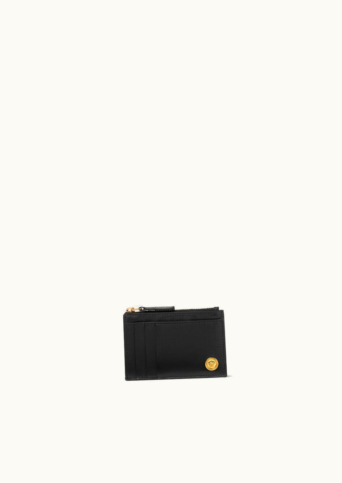 Versace Versace Medusa Zip Card Holder Black, Gold