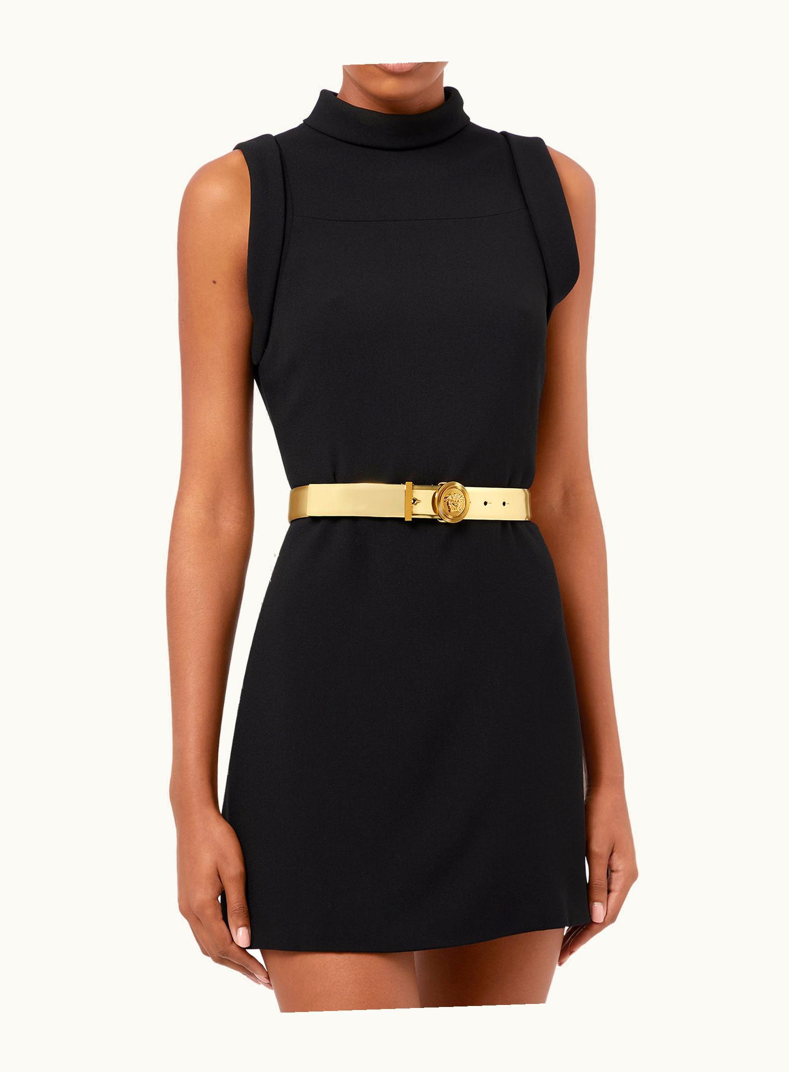 Versace Versace Medusa Biggie Leather Belt Gold