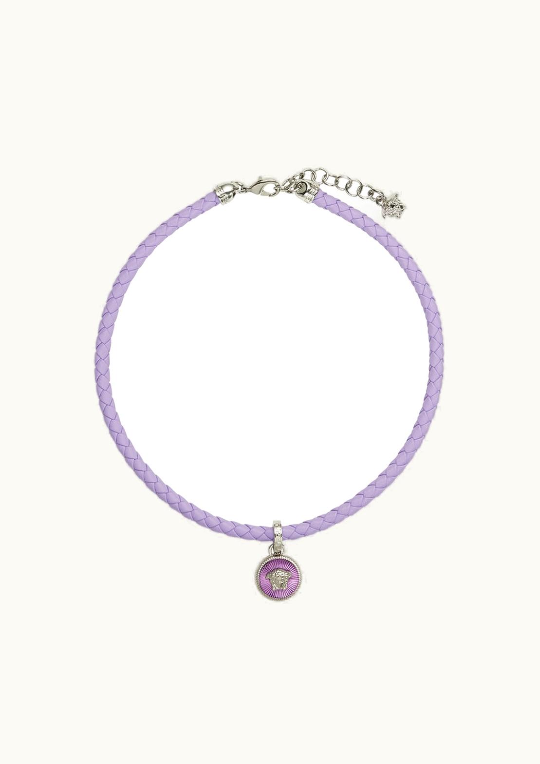 Versace Versace Medusa Biggie Leather Necklace Blue