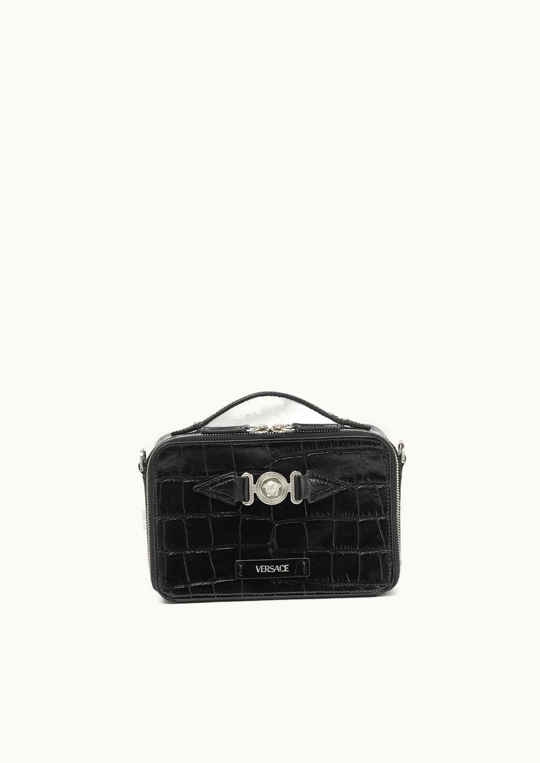 Versace Versace Medusa Biggie Messenger Bag Black, Silver