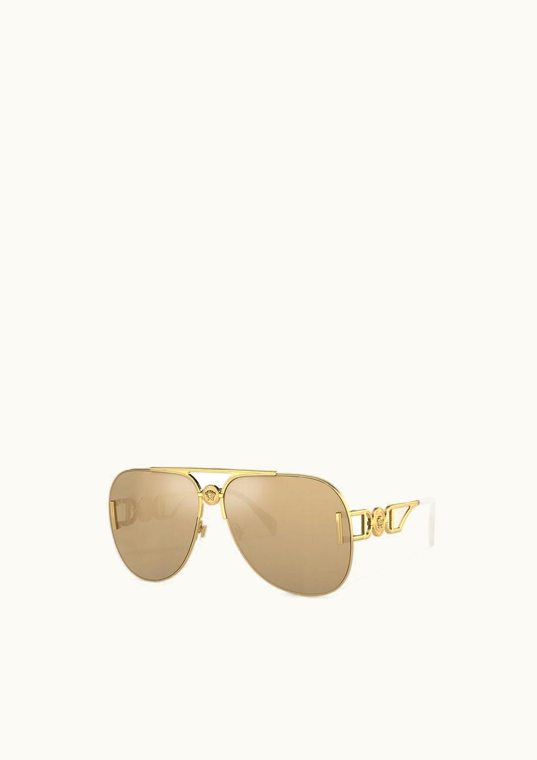 Versace Versace Medusa Biggie Pilot Sunglasses Gold