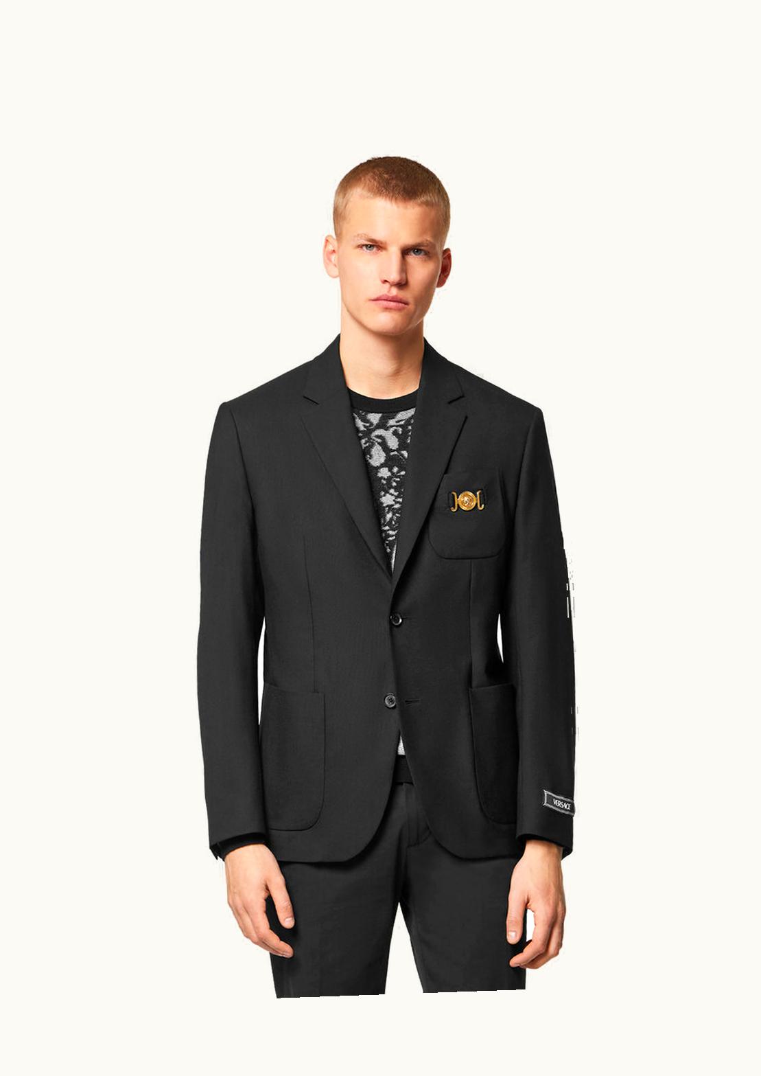 Versace Versace Medusa Biggie Single-Breasted Blazer Black