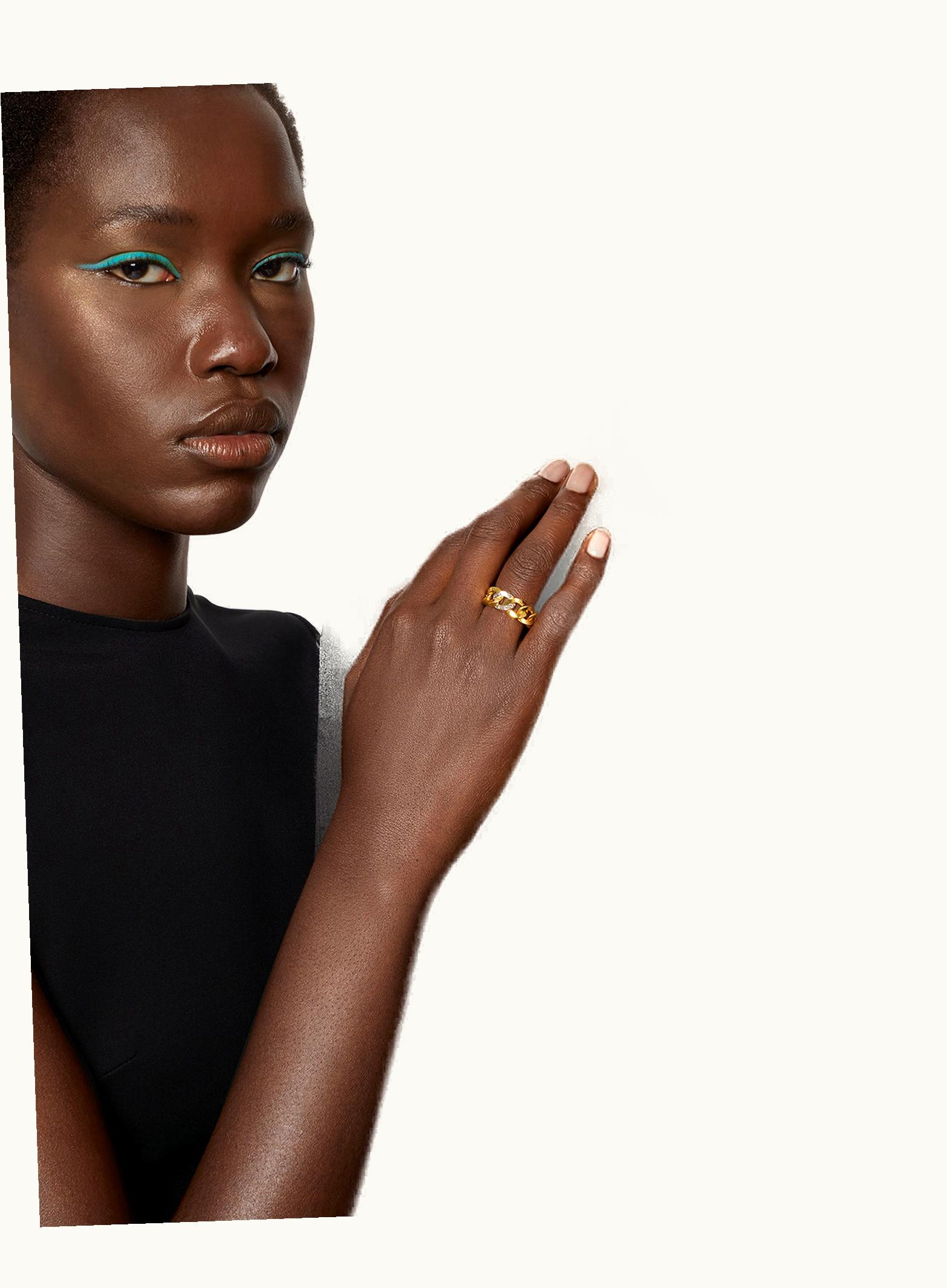 Versace Versace Medusa Chain Ring Gold