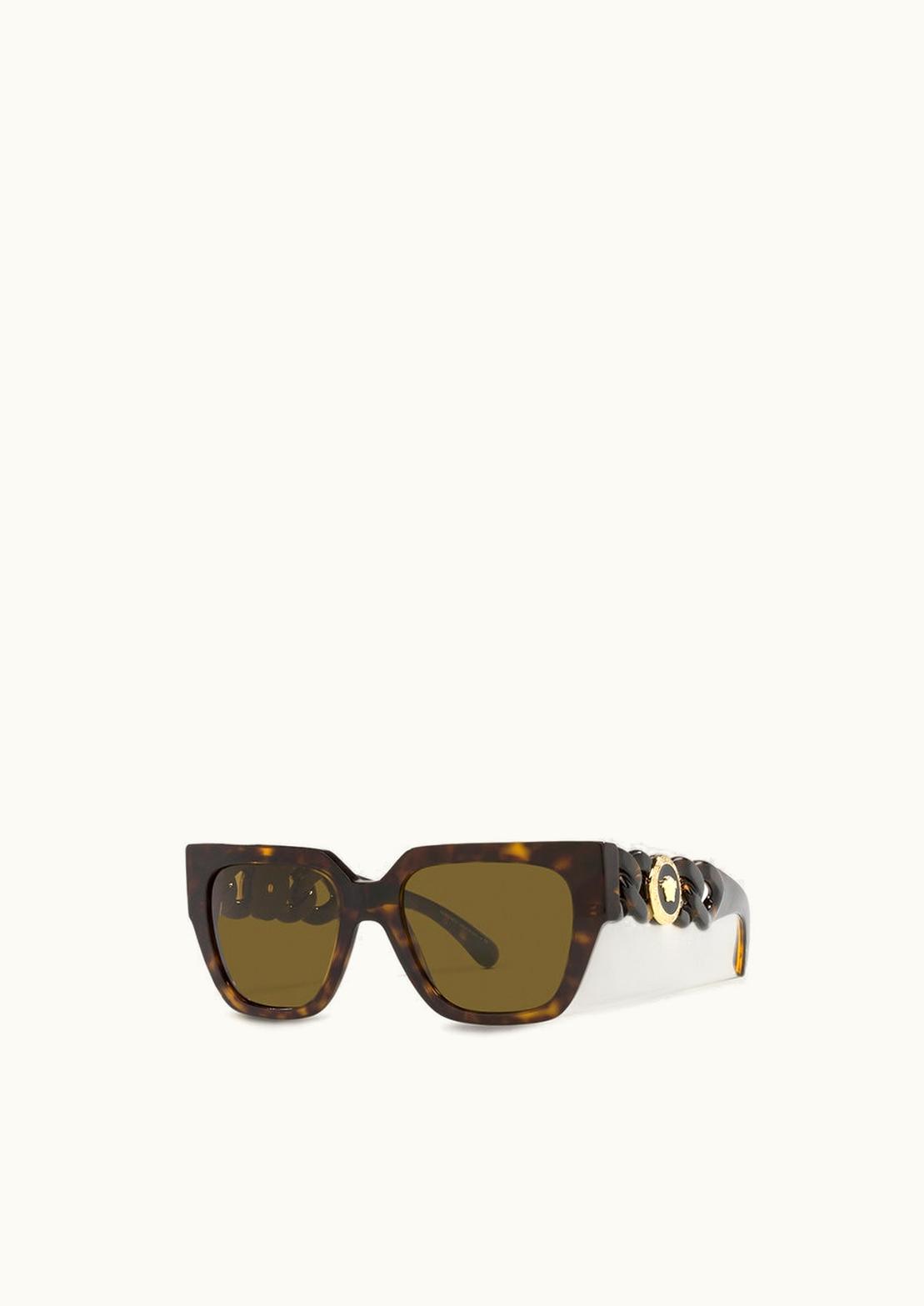 Versace Versace Medusa Chain Sunglasses Additional Fit Havana