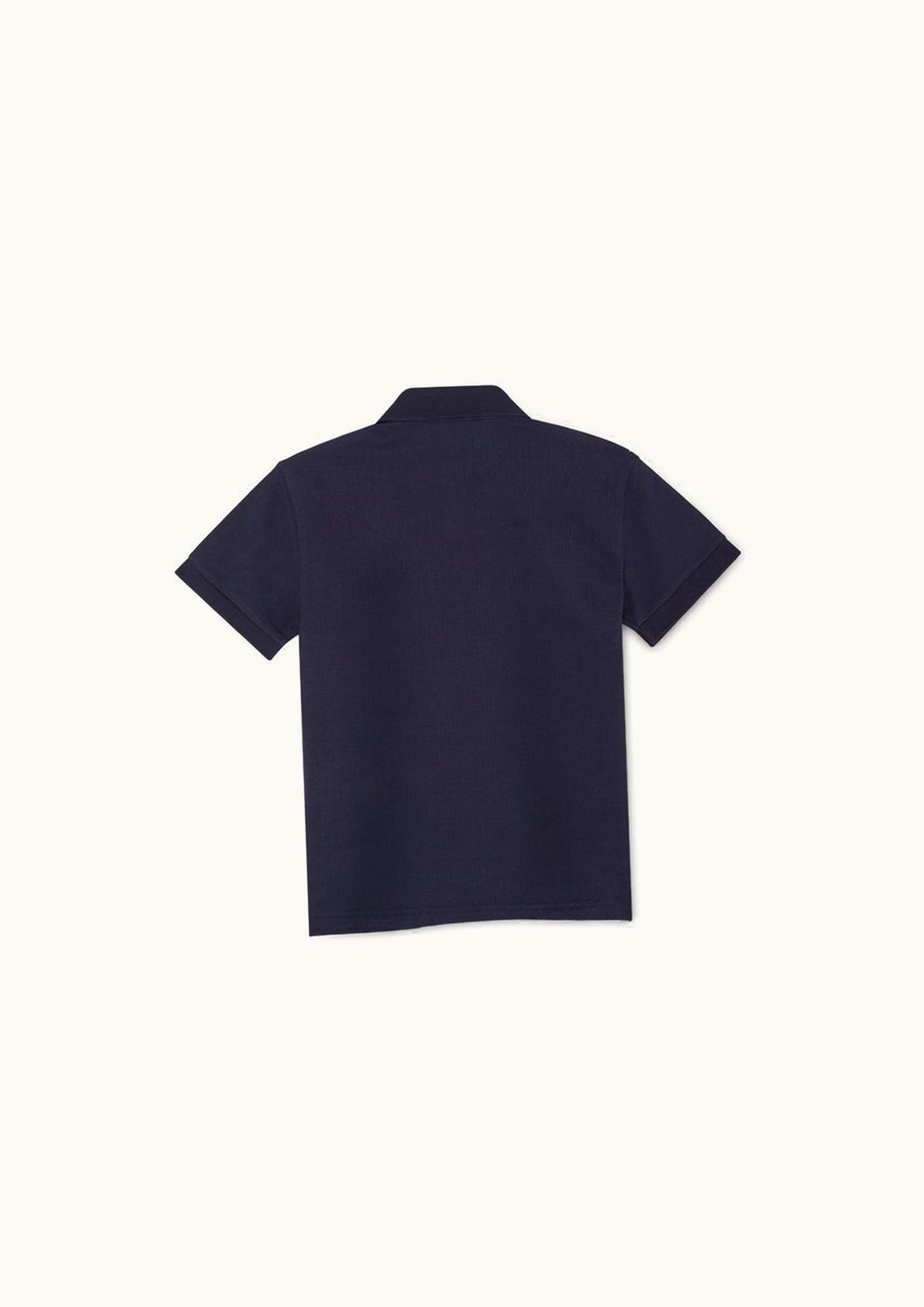 Versace Versace Medusa Embroidered Kids Polo Shirt Black, Blue