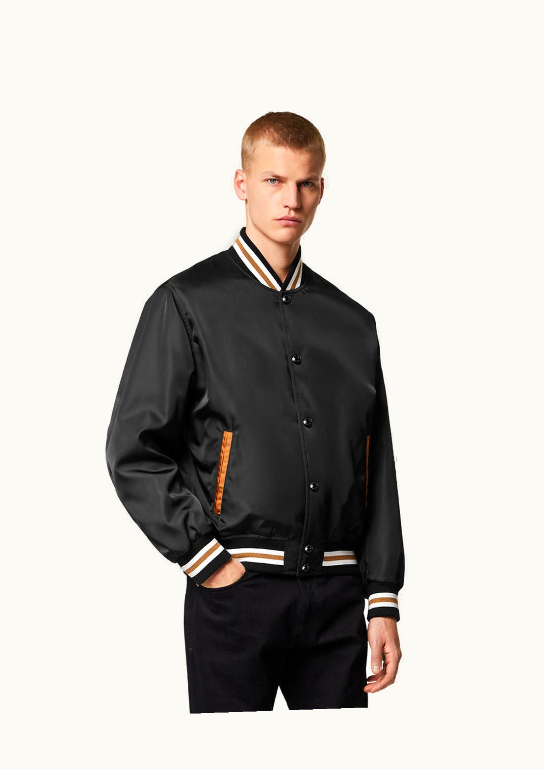 Versace Versace Medusa Flame Nylon Bomber Jacket Black