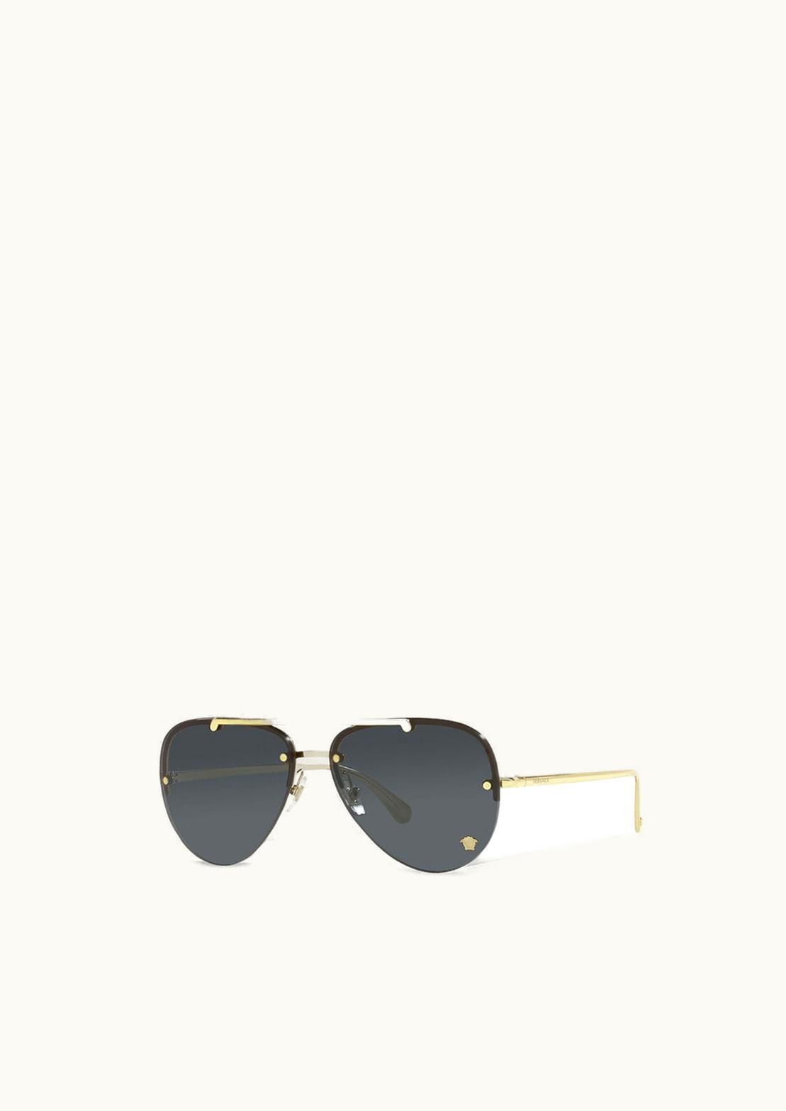 Versace Versace Medusa Glam Pilot Sunglasses Gold