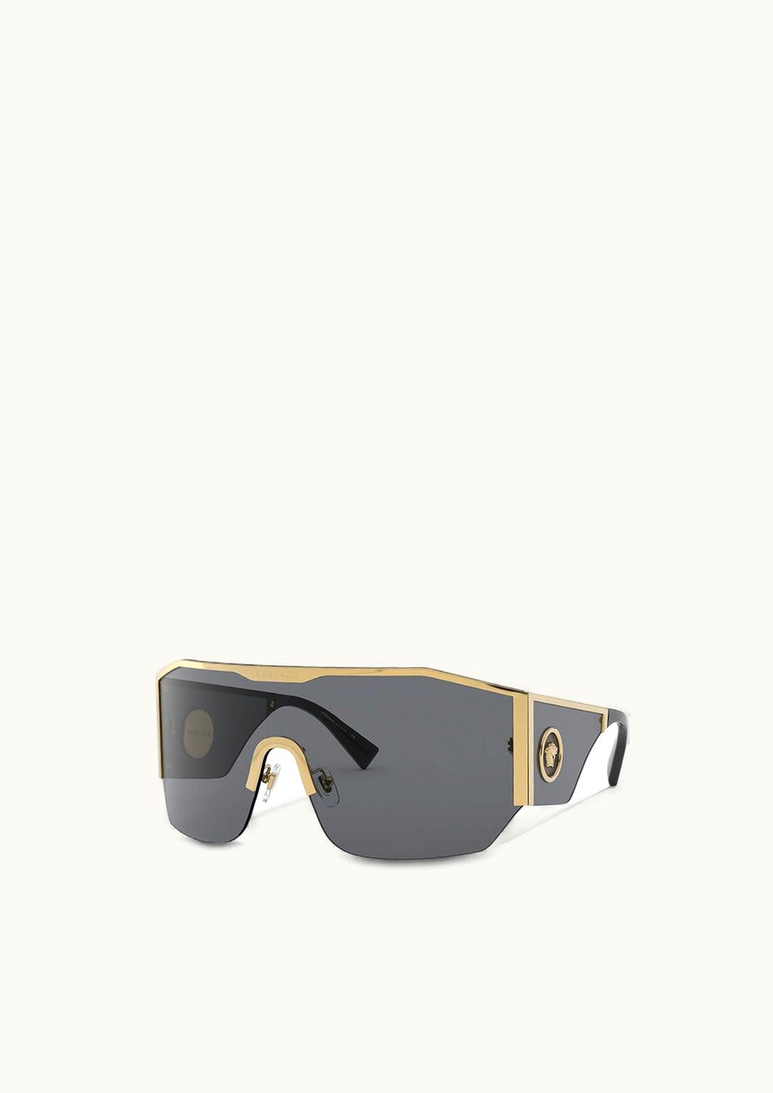 Versace Versace Medusa Halo Shield Sunglasses Gray