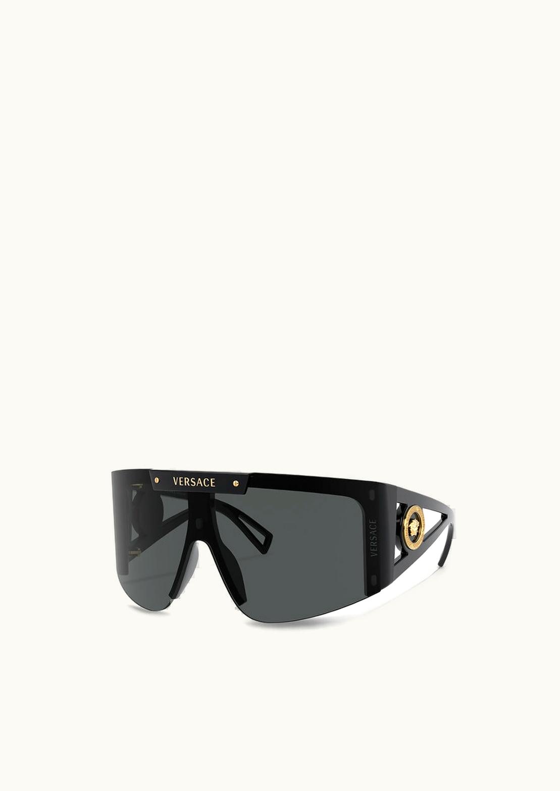 Versace Versace Medusa Icon Shield Sunglasses Black
