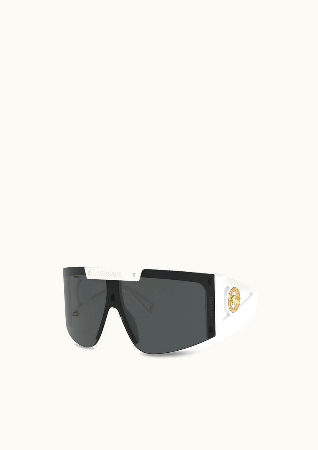 Versace Versace Medusa Icon Shield Sunglasses White