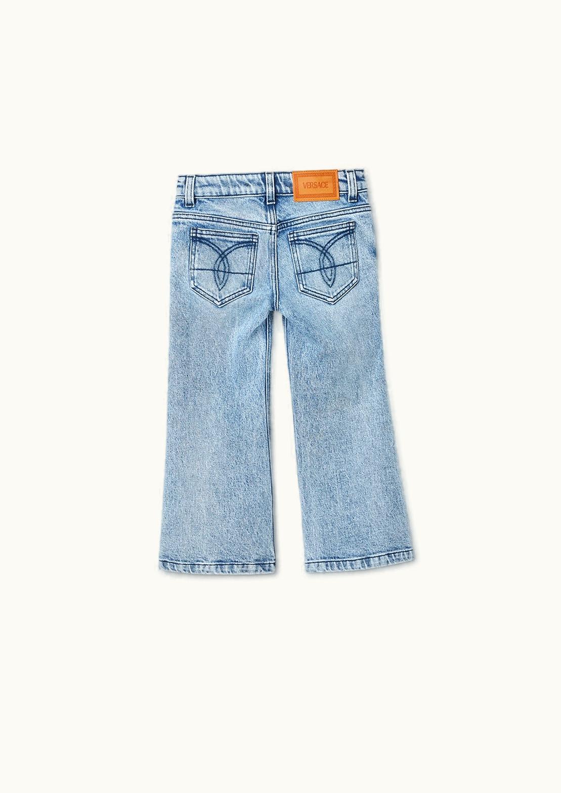 Versace Versace Medusa Kids Flared Jeans Blue, Print