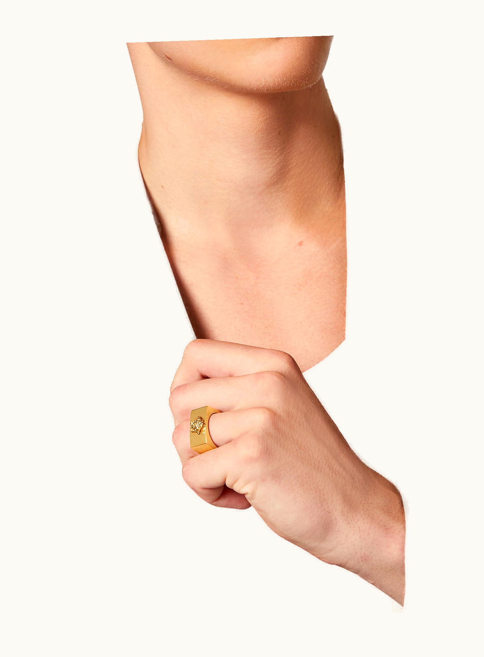 Versace Versace Medusa Logo Ring Gold