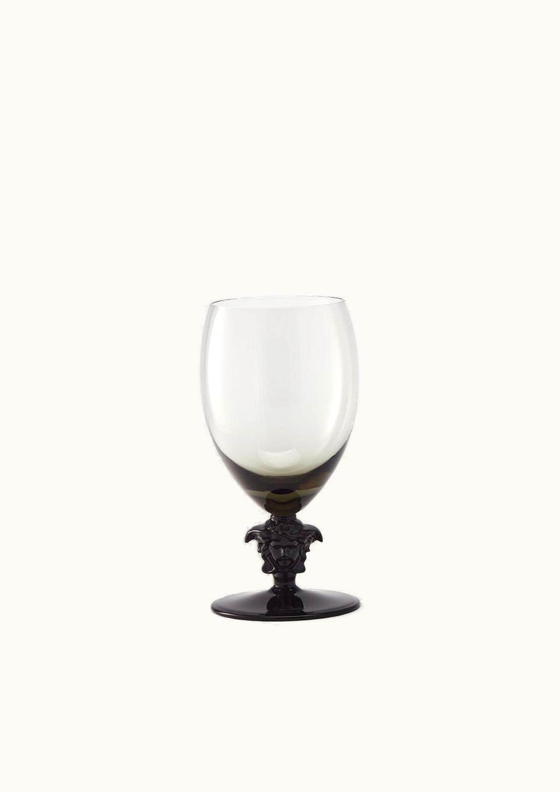 Versace Versace Medusa Lumière Haze White Wine Goblet Black