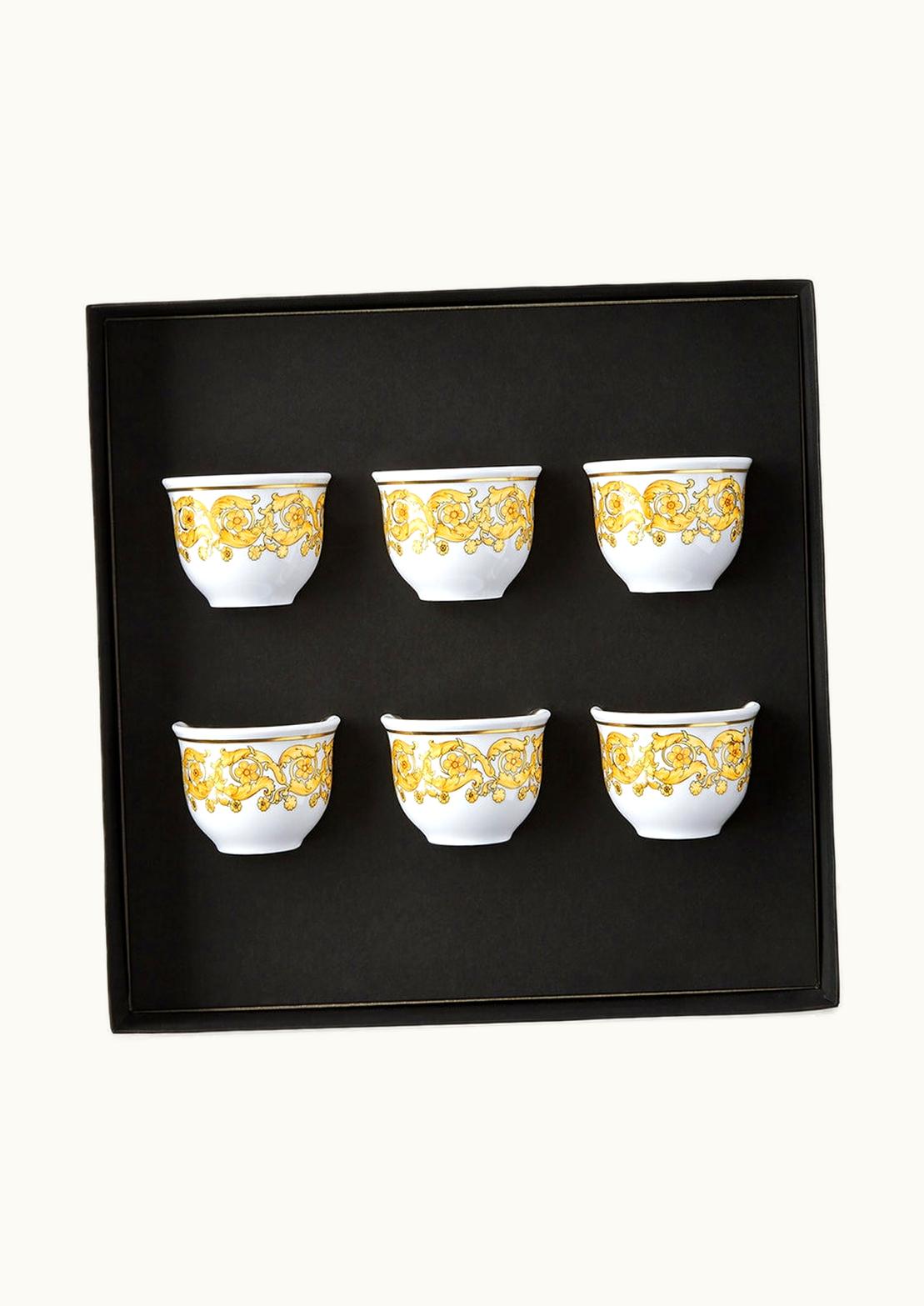 Versace Versace Medusa Rhapsody Espresso Cups 6-Set Yellow
