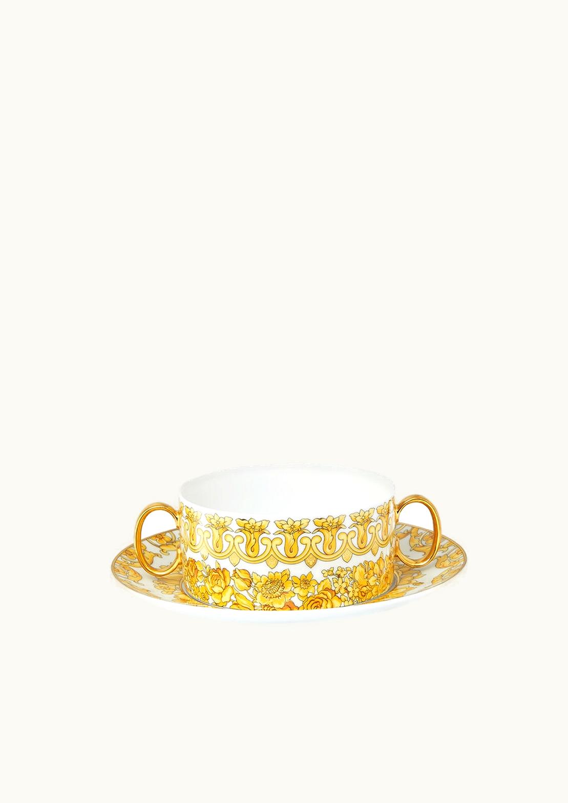 Versace Versace Medusa Rhapsody Soup Plate & Saucer Print