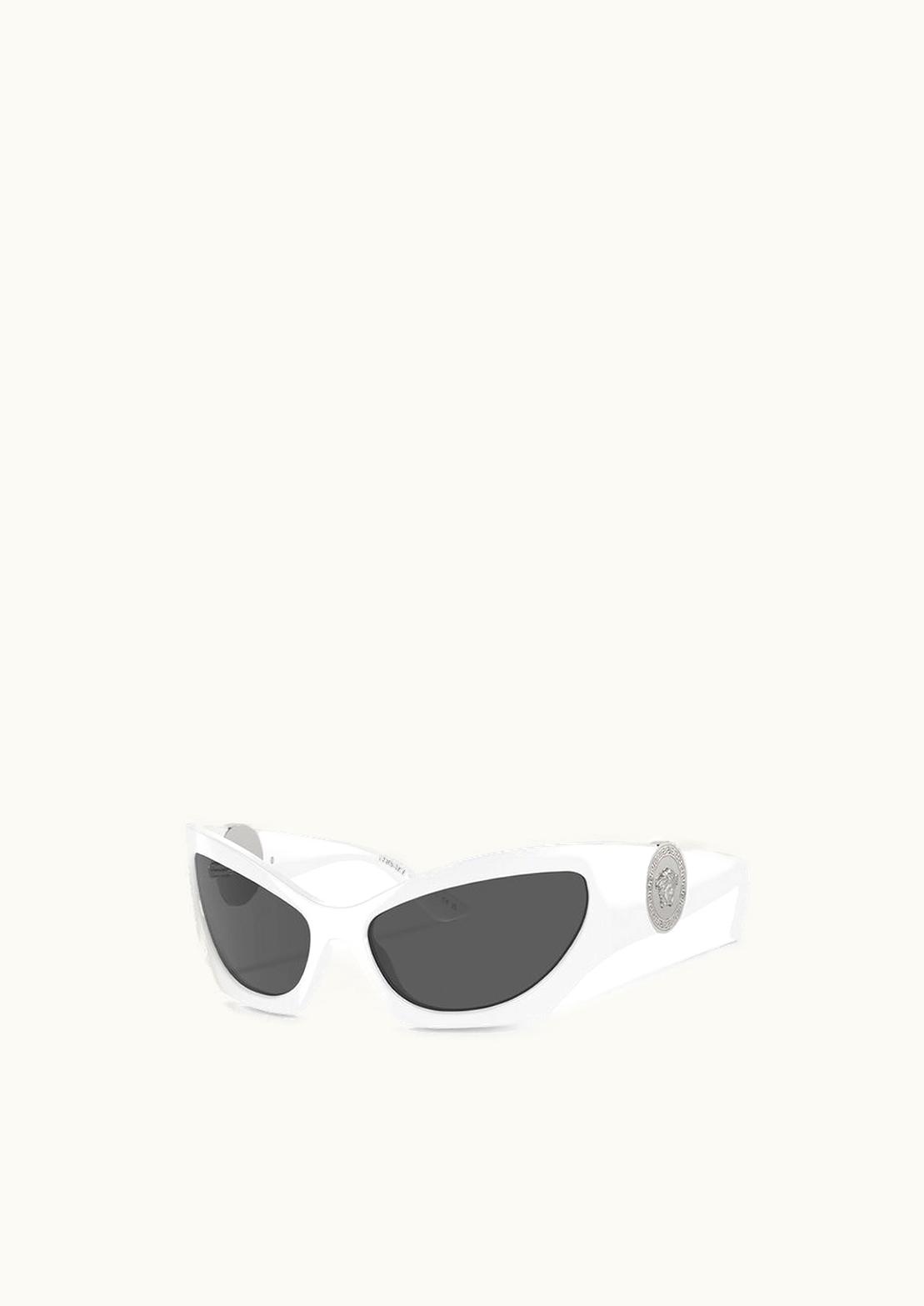 Versace Versace Medusa Runway Cat-Eye Sunglasses White