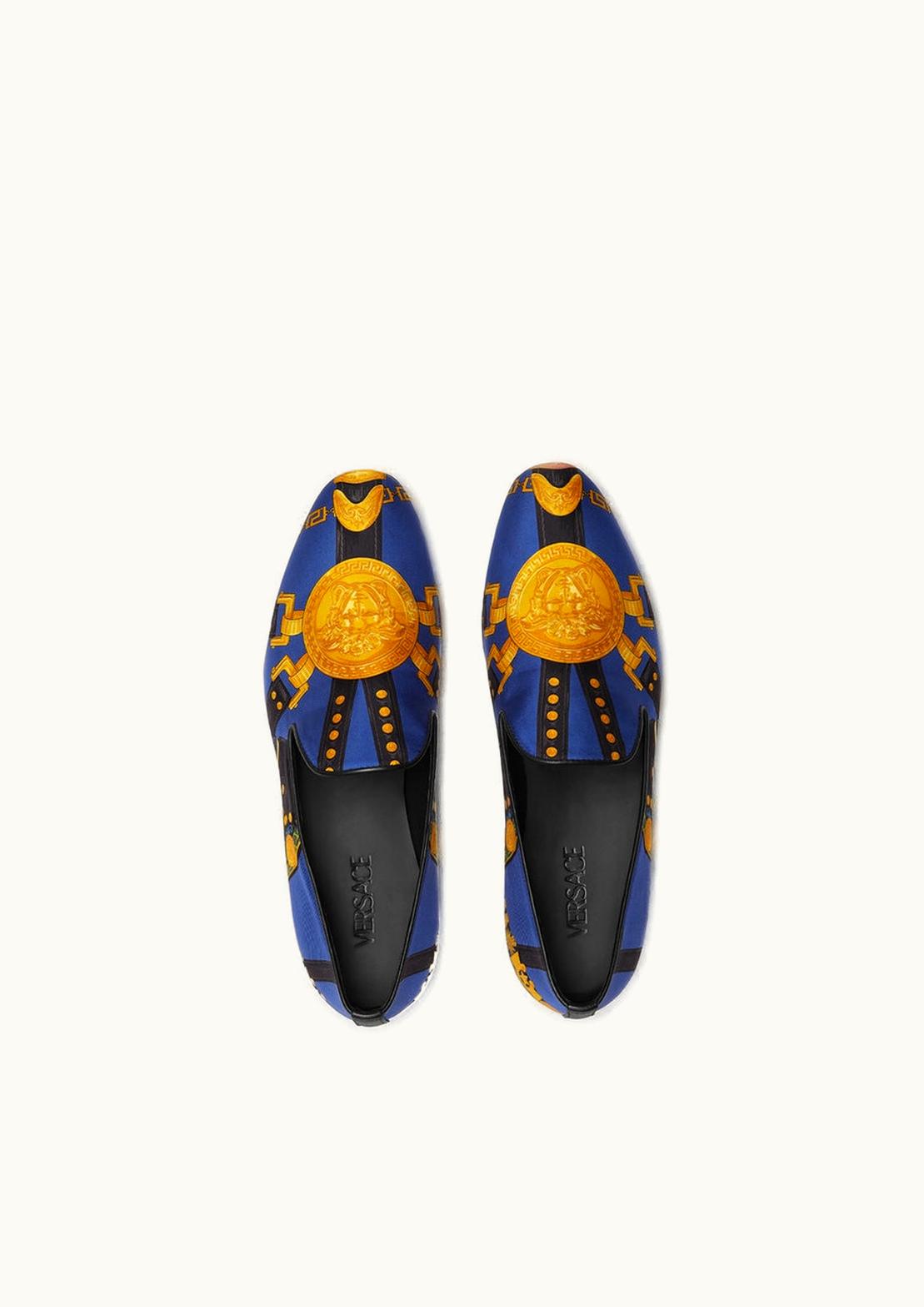Versace Versace Medusa Saddle Silk Slippers Multicolor 1003792-1A07633_DSS_380_5K130__