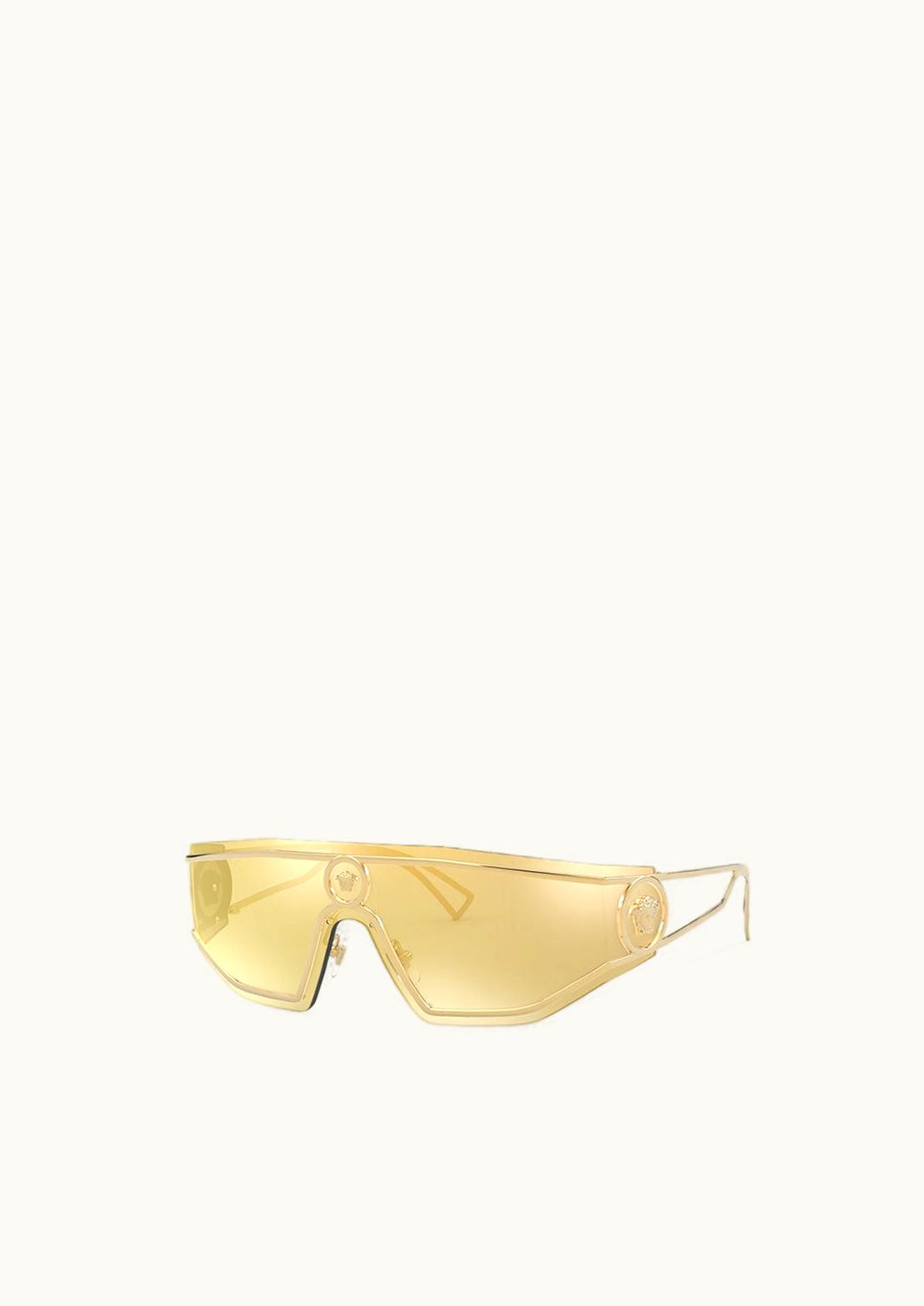 Versace Versace Medusa Shield Sunglasses Gold