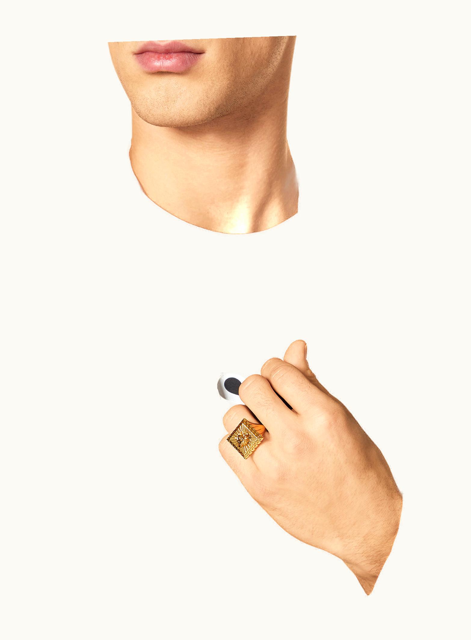 Versace Versace Medusa Square Ring Gold