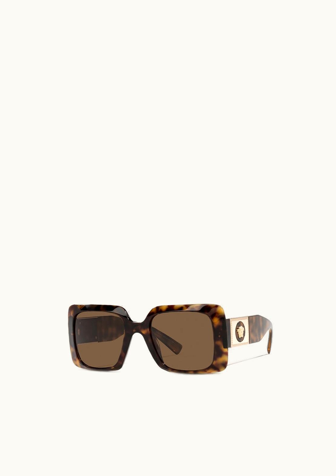 Versace Versace Medusa Stud Squared Sunglasses Havana