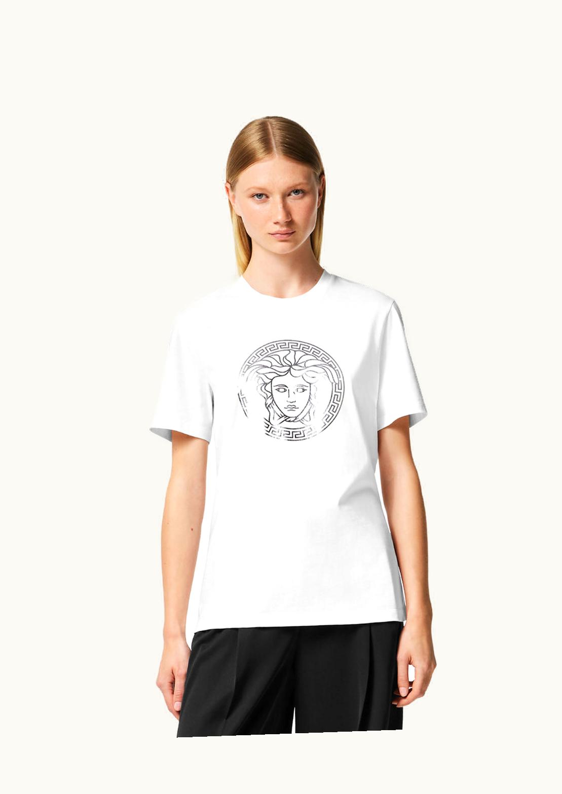 Versace Versace Medusa T-Shirt White, Silver