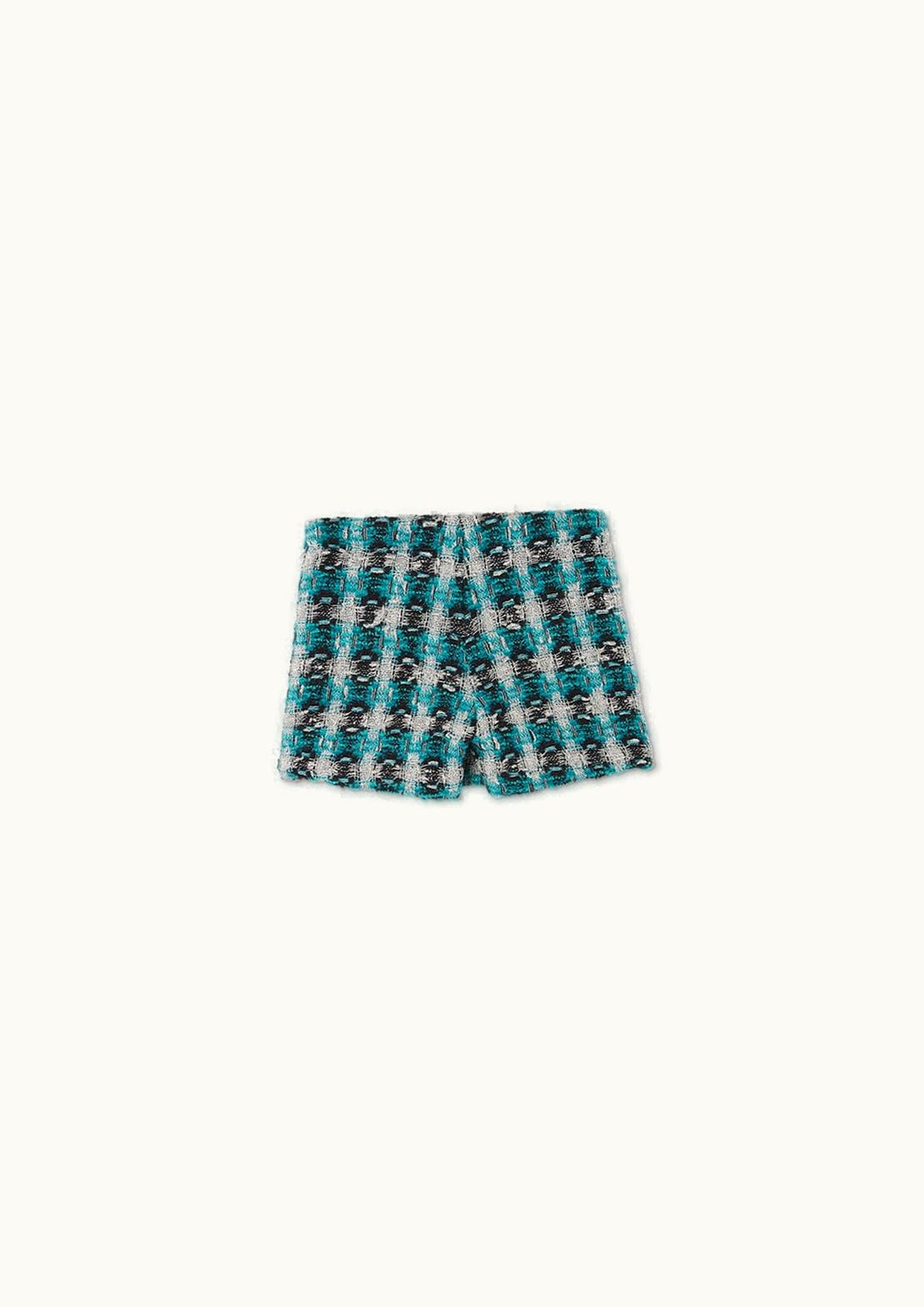 Versace Versace Medusa Tweed Kids Shorts Blue