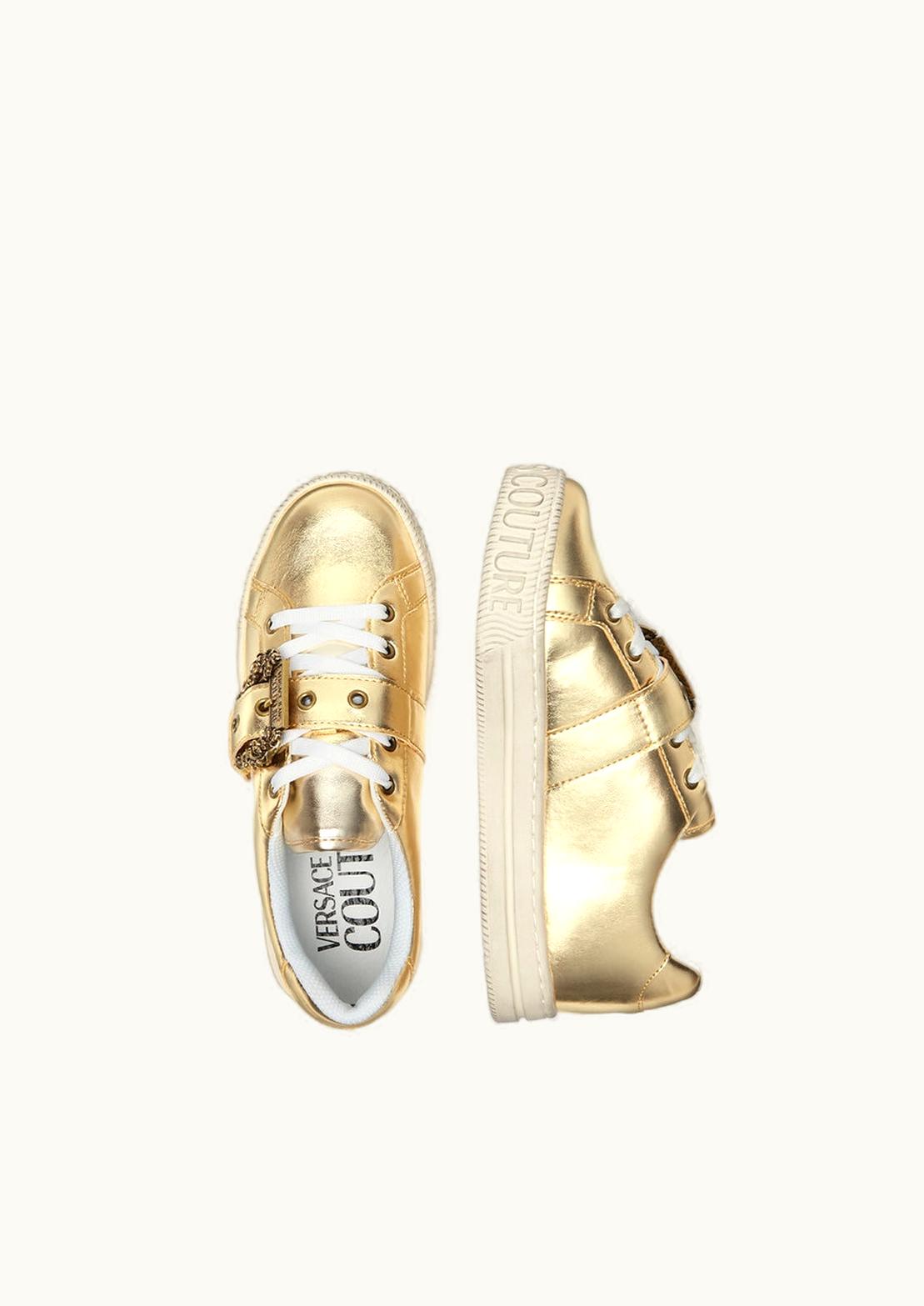 Versace Versace Metallic Court 88 Trainers Gold