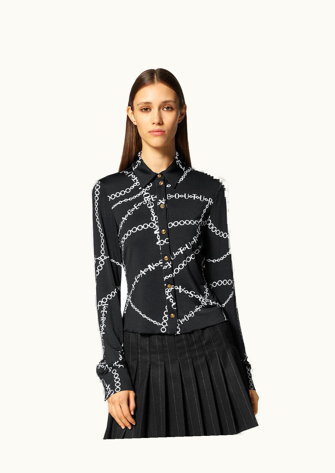 Versace Versace Necklace Shirt Black, Print