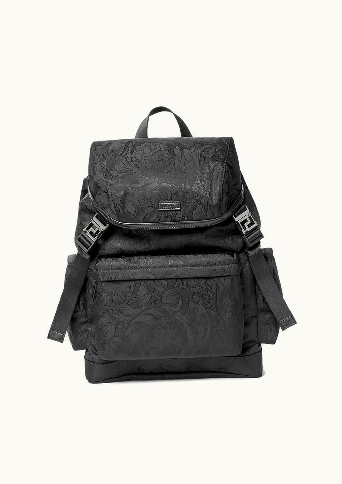 Versace Versace Neo Nylon Jacquard Backpack Black