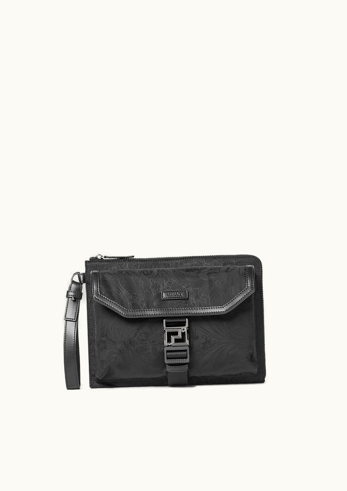 Versace Versace Neo Nylon Jacquard Pouch Black