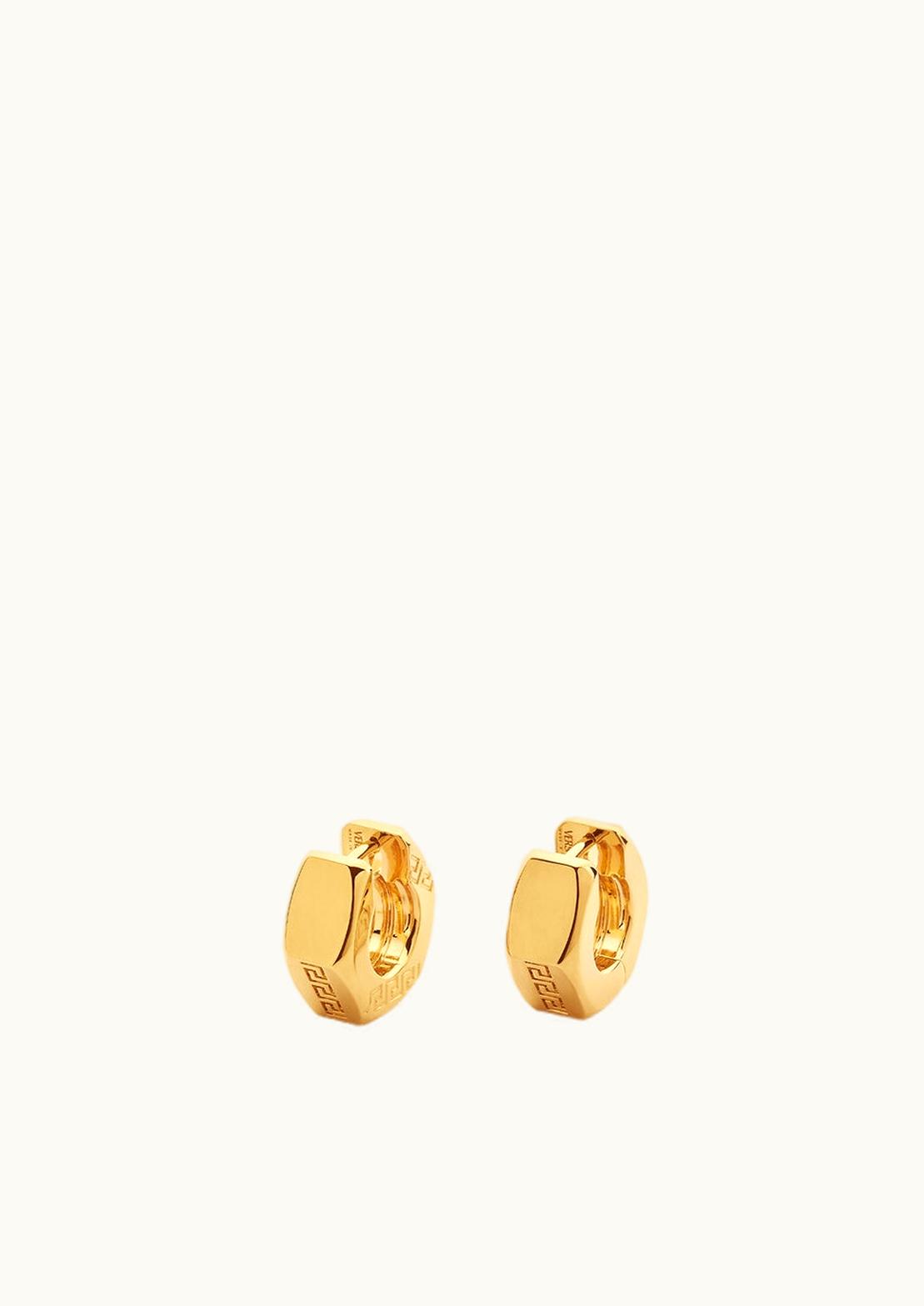 Versace Versace Nuts & Bolts Greca Earrings Gold