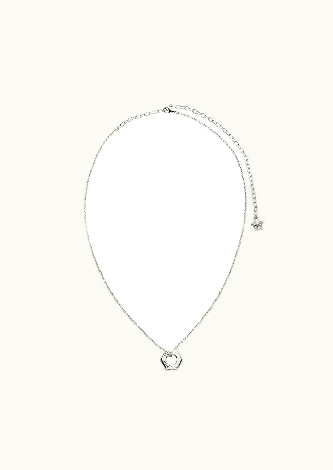 Versace Versace Nuts & Bolts Greca Necklace Silver