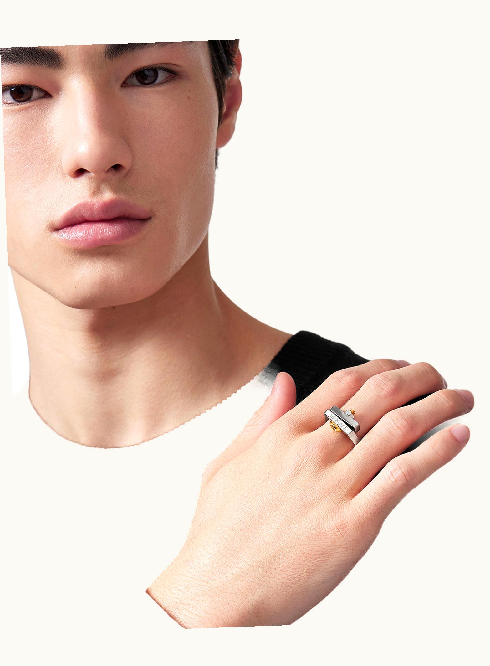 Versace Versace Nuts & Bolts Ring Gold, Silver