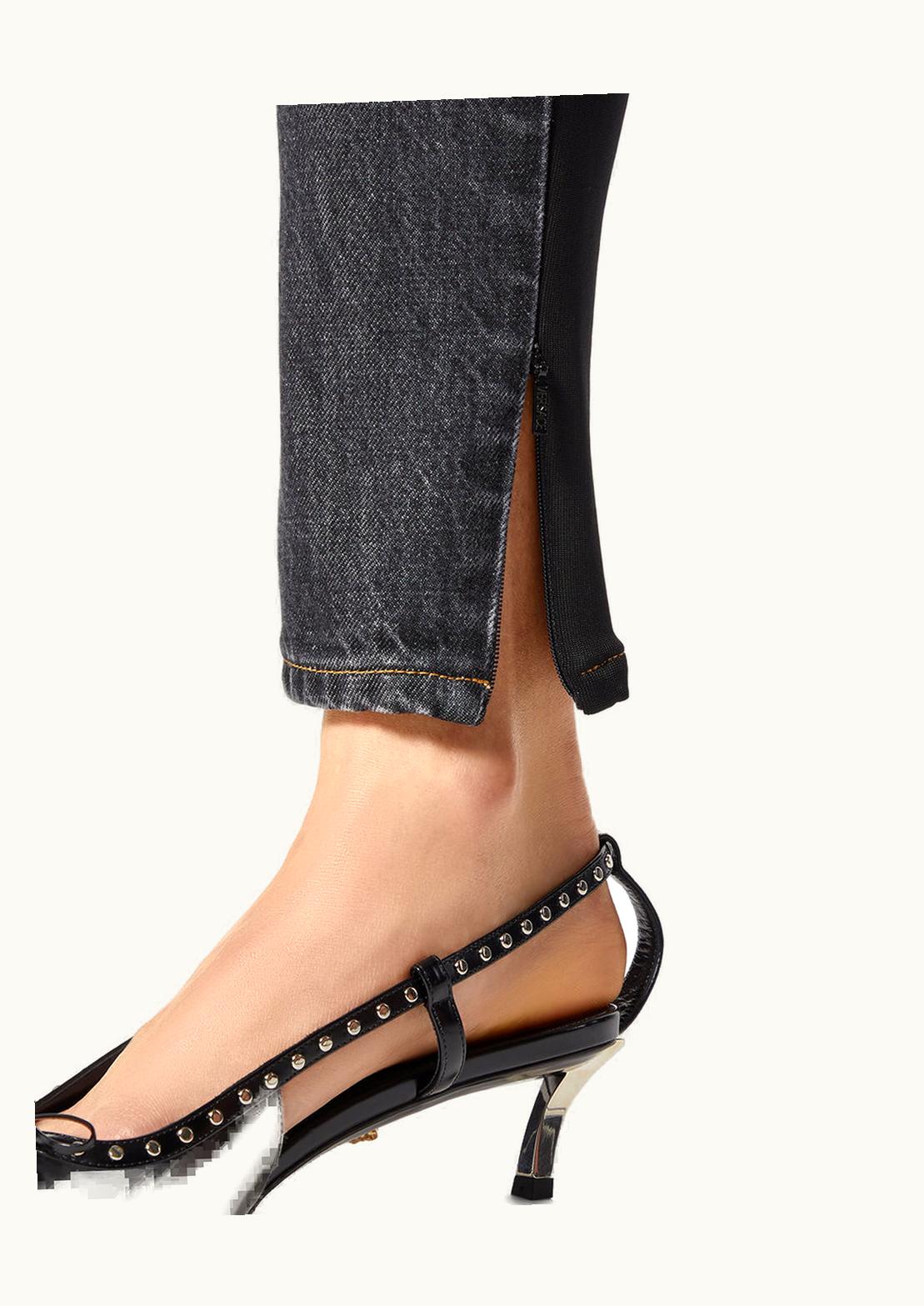 Versace Versace Panelled Skinny Jeans Black