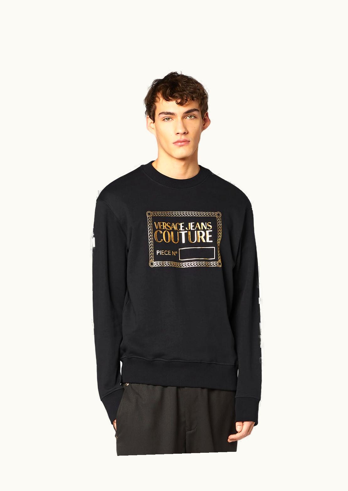 Versace Versace Piece Number Logo Sweatshirt Black, Gold