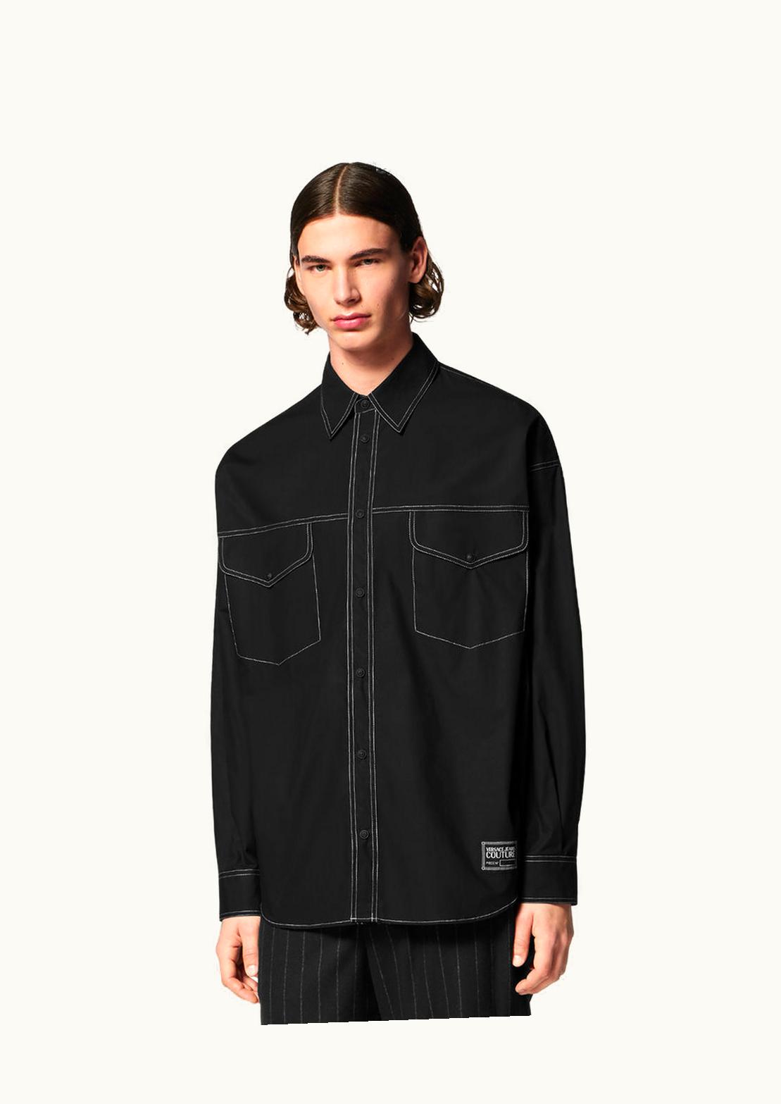 Versace Versace Piece Number Overshirt Black