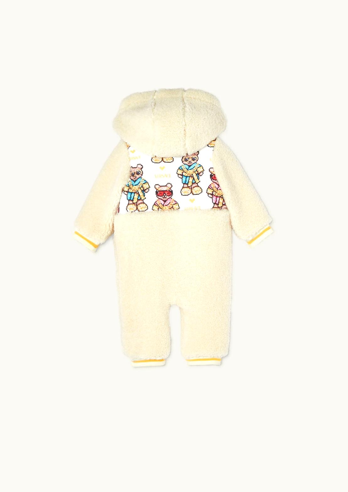 Versace Versace Pixel Teddy Baby Snowsuit Beige