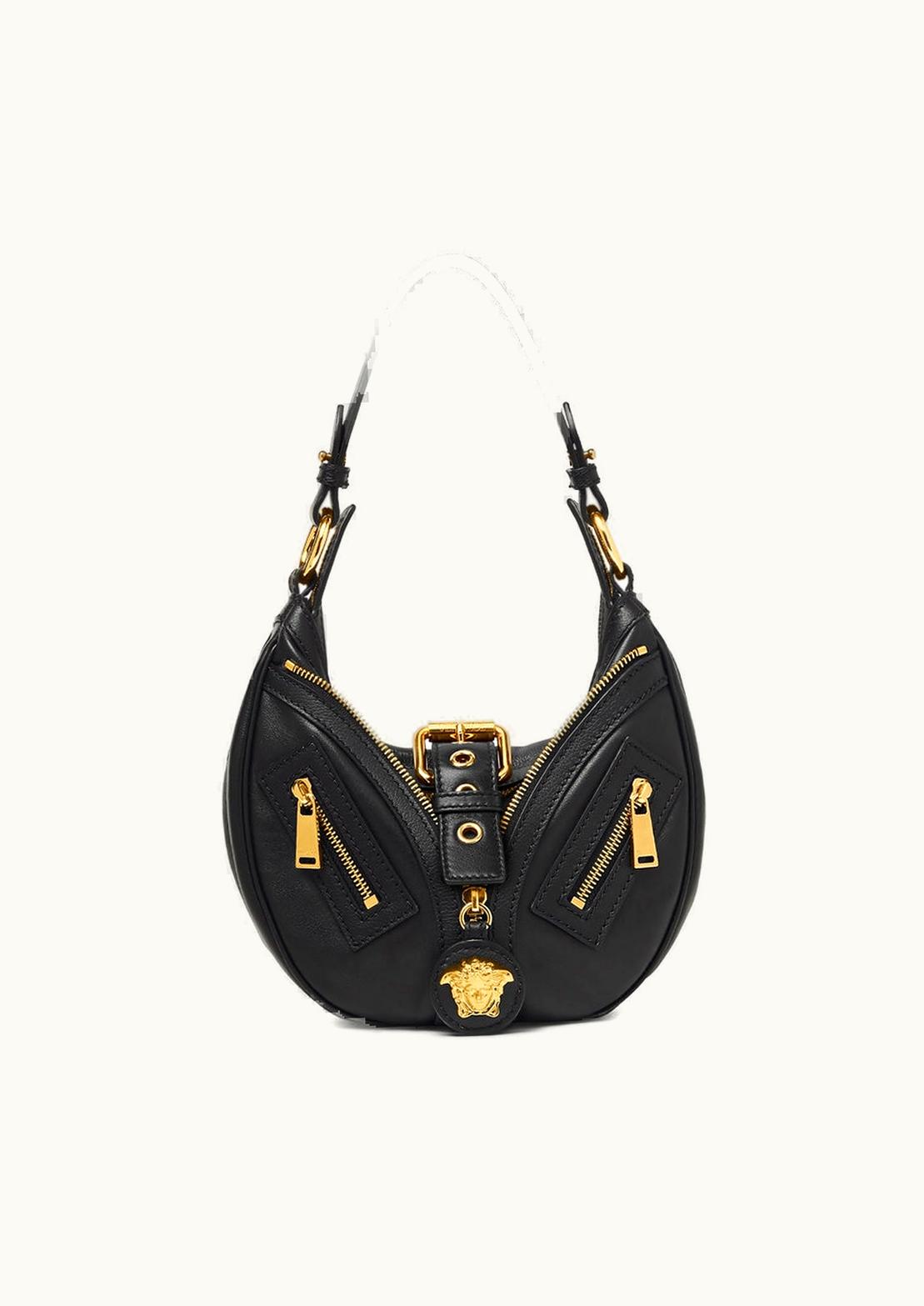 Versace Versace Repeat Small Hobo Bag Black, Gold
