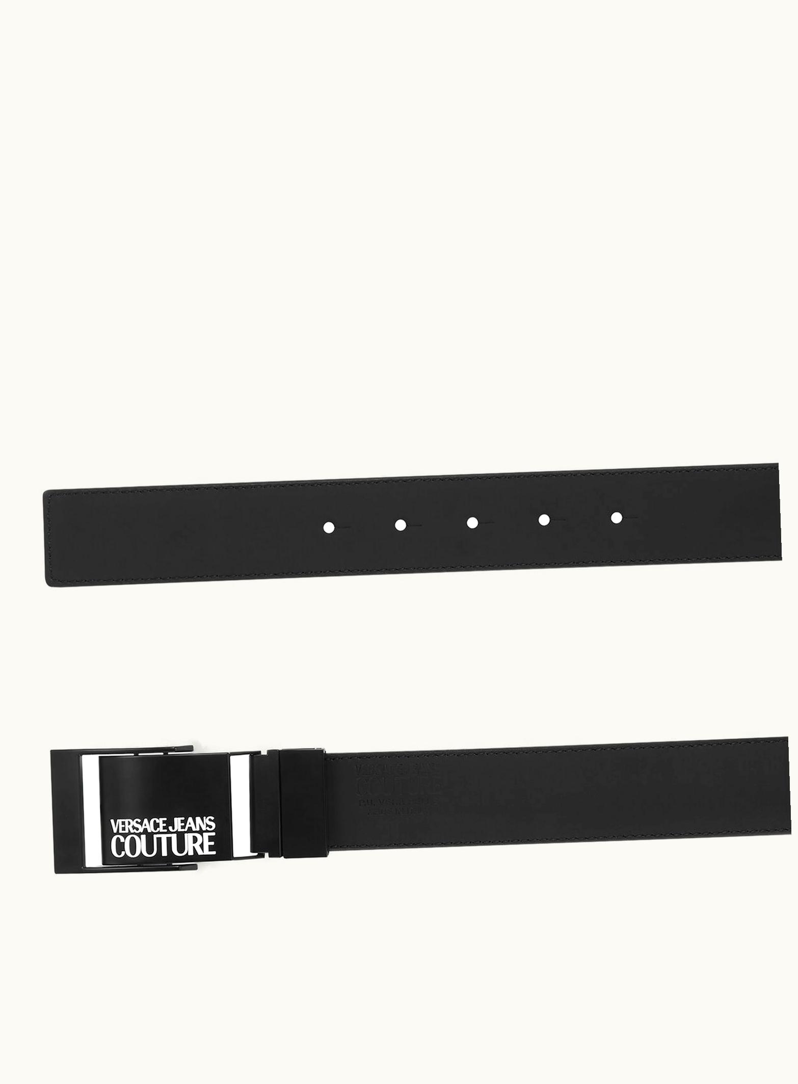 Versace Versace Reversible Logo Belt Black, Print