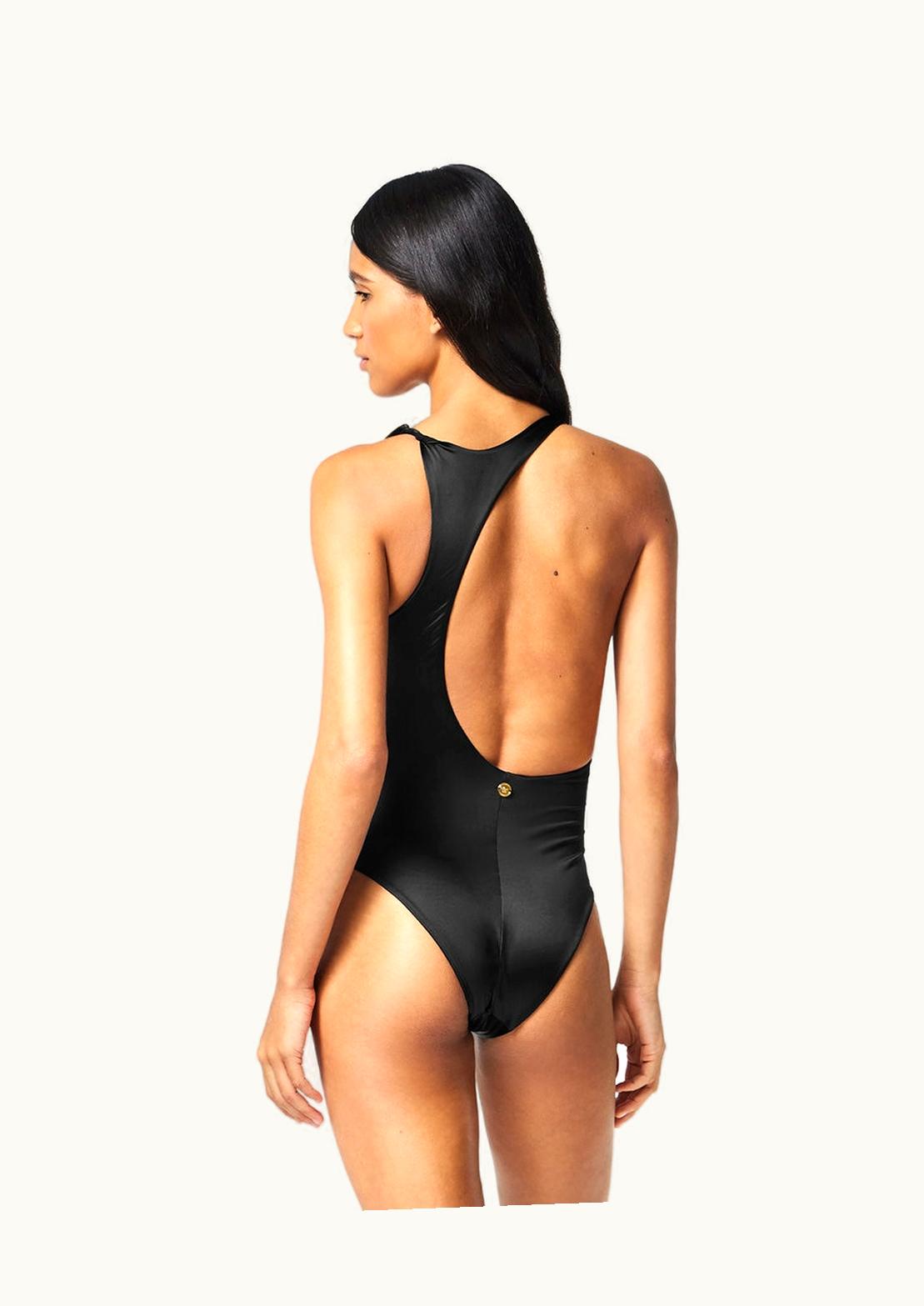 Versace Versace Rolled One-Piece Swimsuit Black