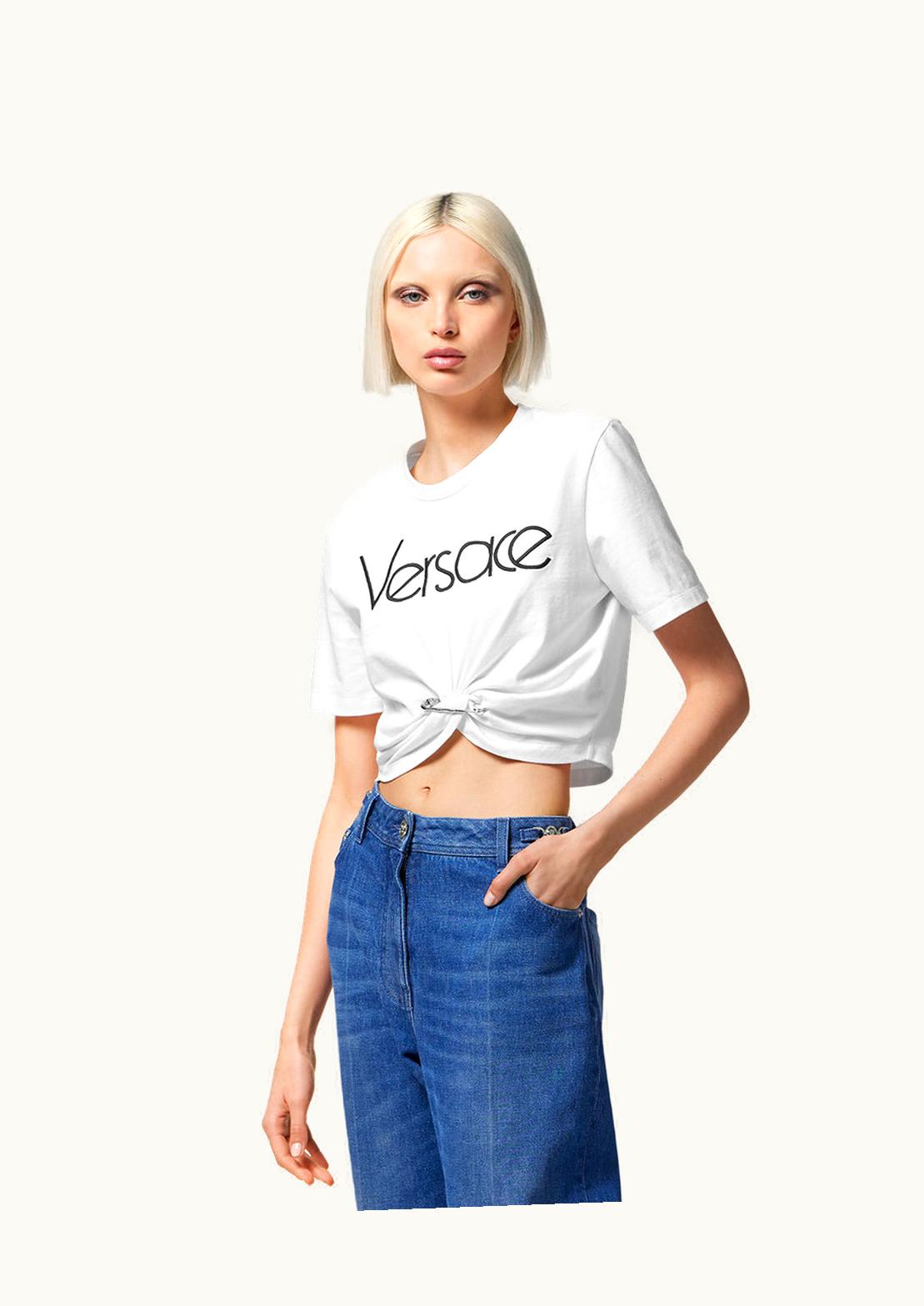 Versace Versace Safety Pin 1978 Re-Edition Logo T-Shirt