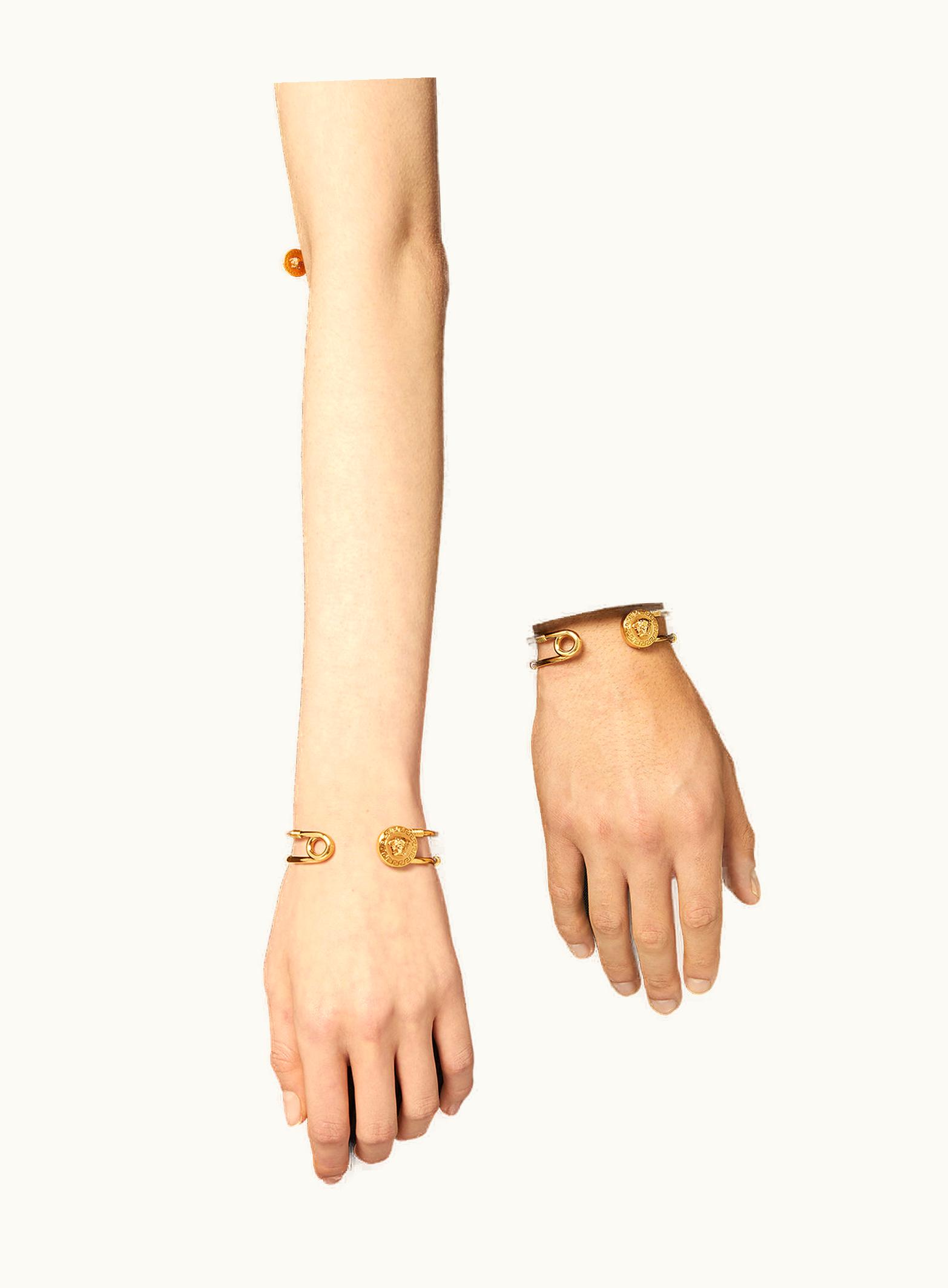 Versace Versace Safety Pin Bracelet Gold