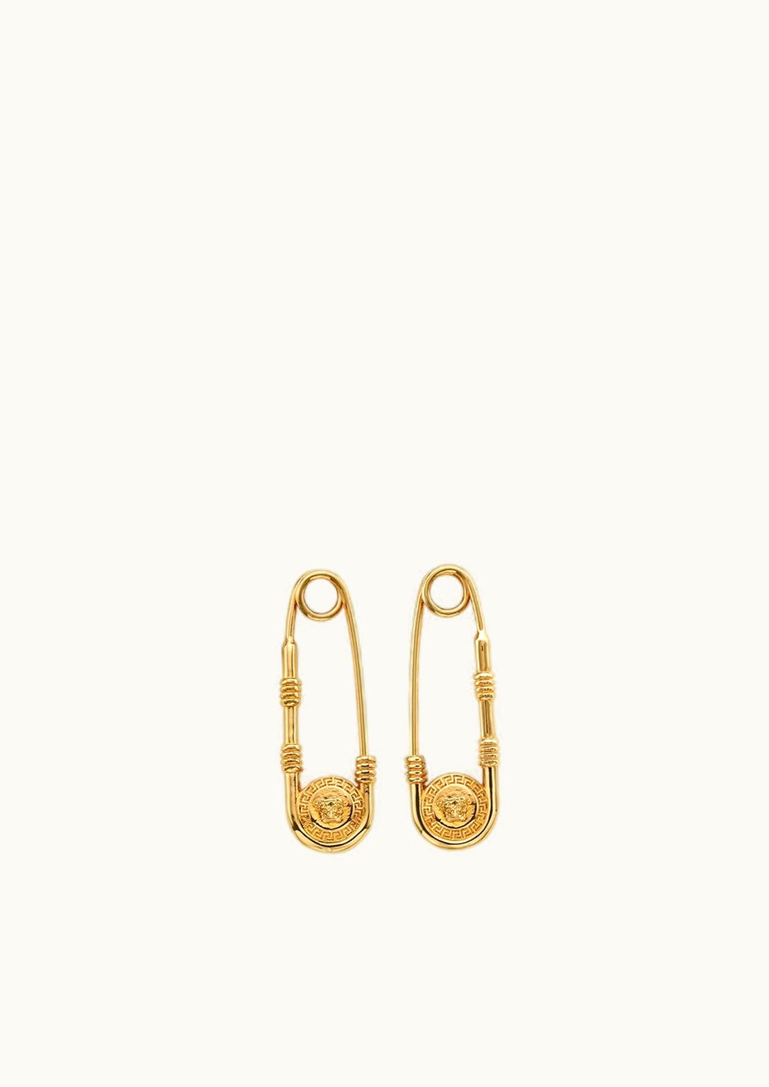 Versace Versace Iconic Safety Pin Earrings Gold