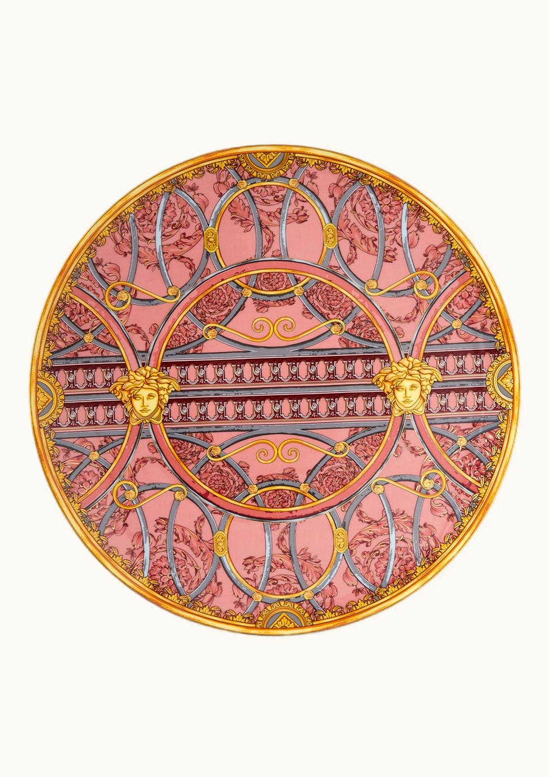 Versace Versace Scala Del Palazzo Rosa Charger Plate 33 CM Print